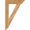 Ekena Millwork Traditional Traditional Rough Sawn Bracket w/ Offset Brace, Western Red Cedar, 6"W x 22"D x 34"H BKT0604X22X34TRA01RWR - alternate 3